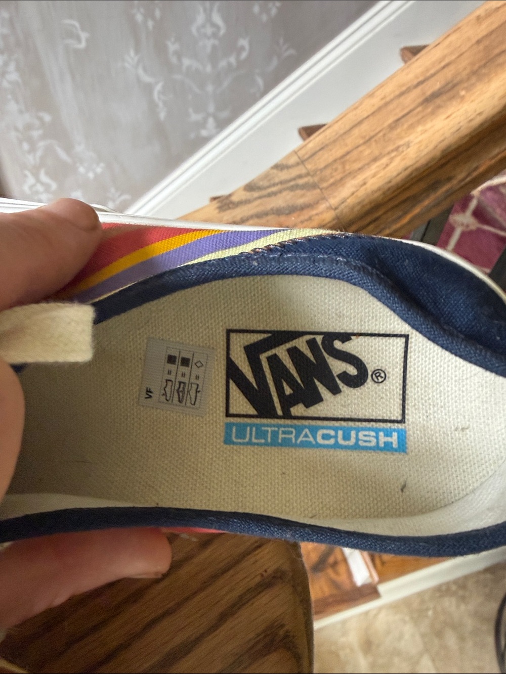 VANS ladies SF retro sneaker size 8 1/2 very good condition men’s size 7 - Picture 8 of 11